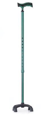 Mopedia Bastone Alluminio Quadripode Verde-1