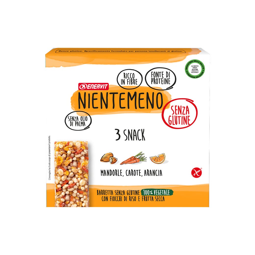 Enervit Nientemeno Barretta Mandorle Carote E Succo Di Arancia 3 Barrette-4