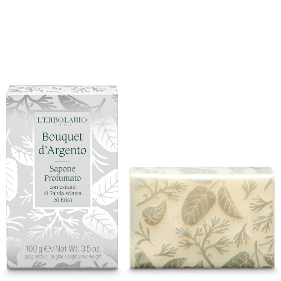 L'Erbolario Sapone Profumato Bouquet d'Argento 100g-1