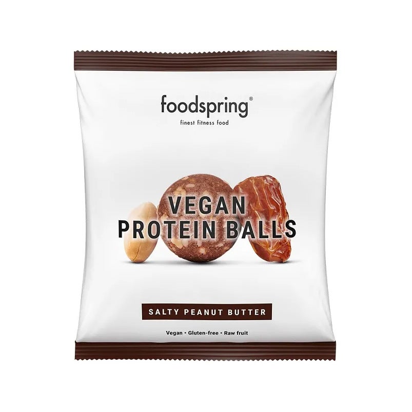 Foodspring Protein Balls Snack Proteico Vegano Gusto Burro Di Arachidi Salato 40g-4