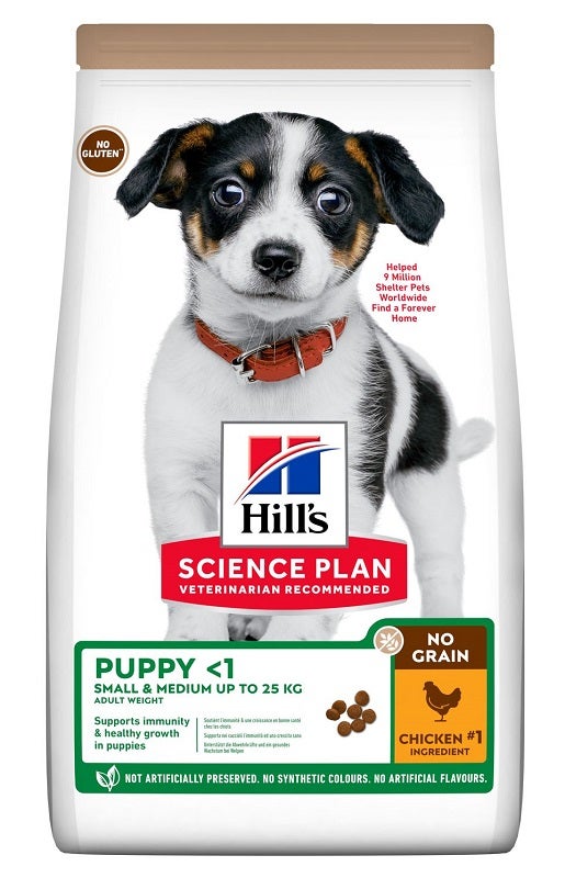Hill's Science Plan No Grain Puppy <1 Cibo Secco Con Pollo Per Cuccioli Taglia Piccola/Media Sacco 2,5kg-2