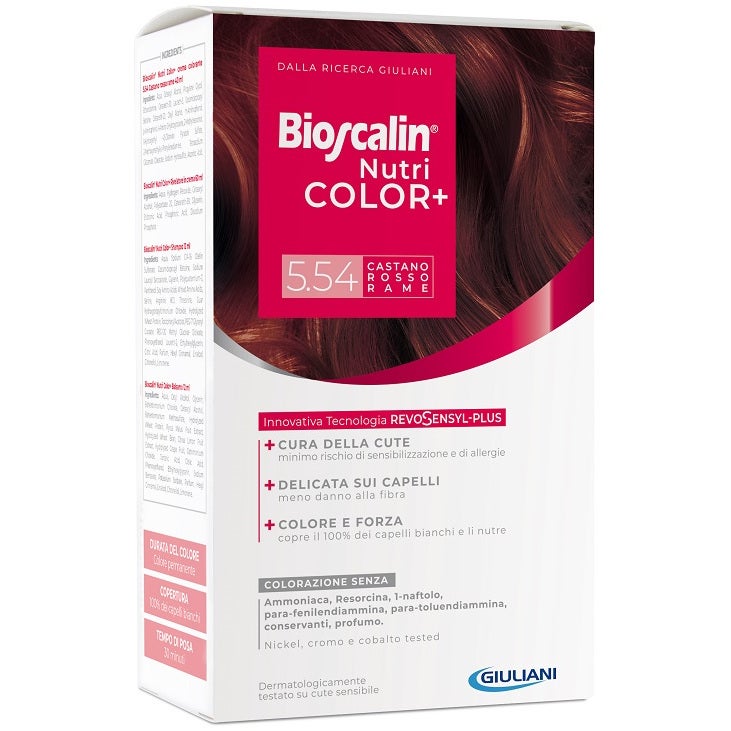 Bioscalin Nutricolor Plus Colorazione Capelli Permanente 5,54 Castano Rosso Rame  - 2