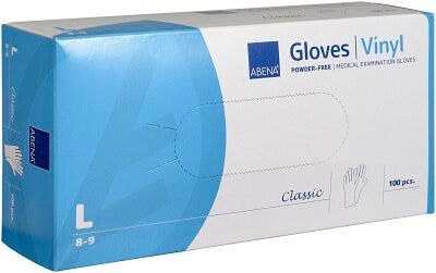 Abena Classic Guanto In Vinile Taglia L 100 Pezzi-1