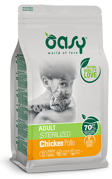 Oasy Dry Gatto Adult Sterilizzato Pollo Sacco 7,5kg-1