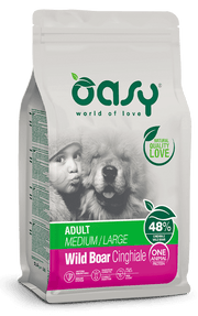 Oasy Dry Monoproteico Cane Adult Medium Large Cinghiale 12kg-1