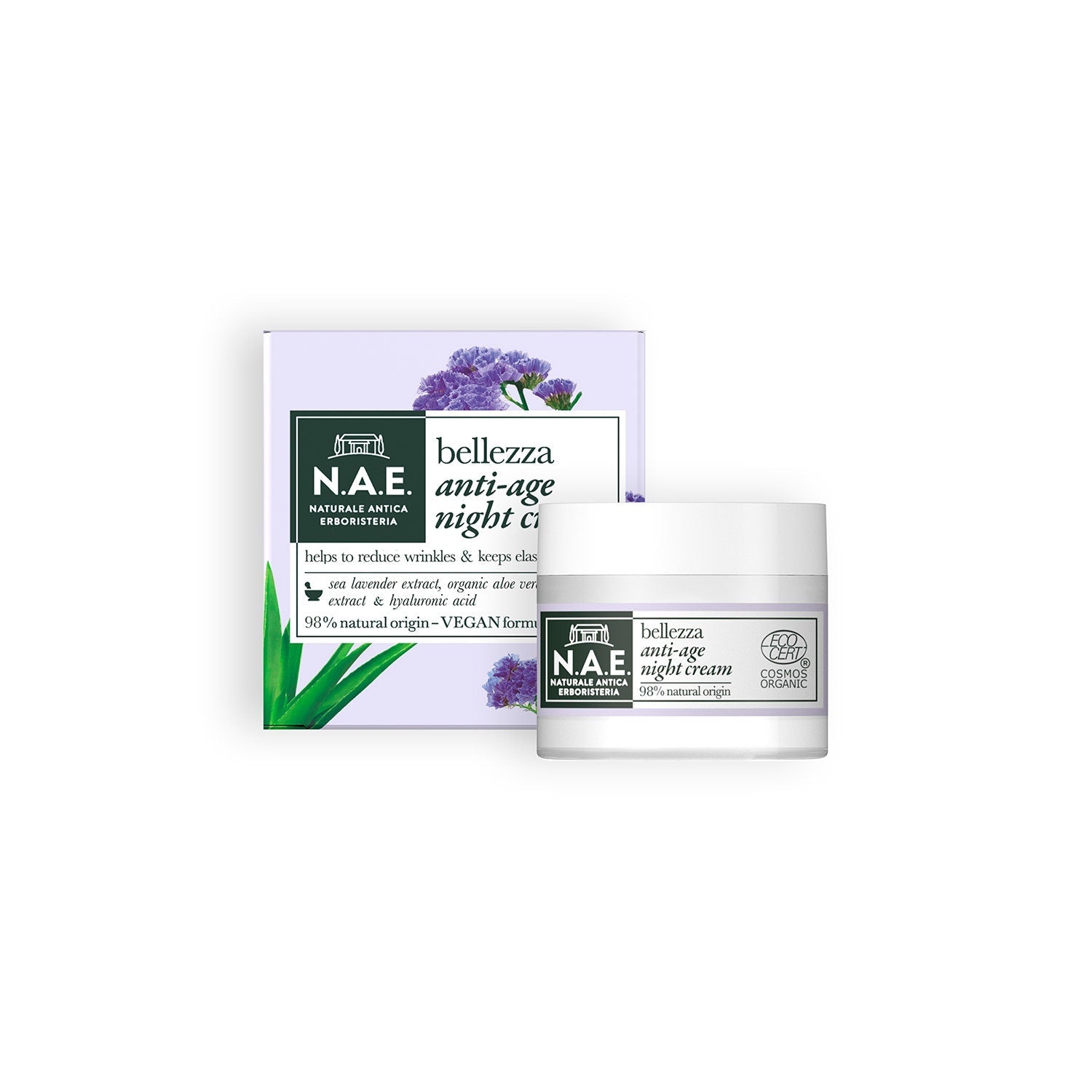 N.A.E. Crema Notte Anti-Età Bellezza Formula Vegana 50ml  - 2