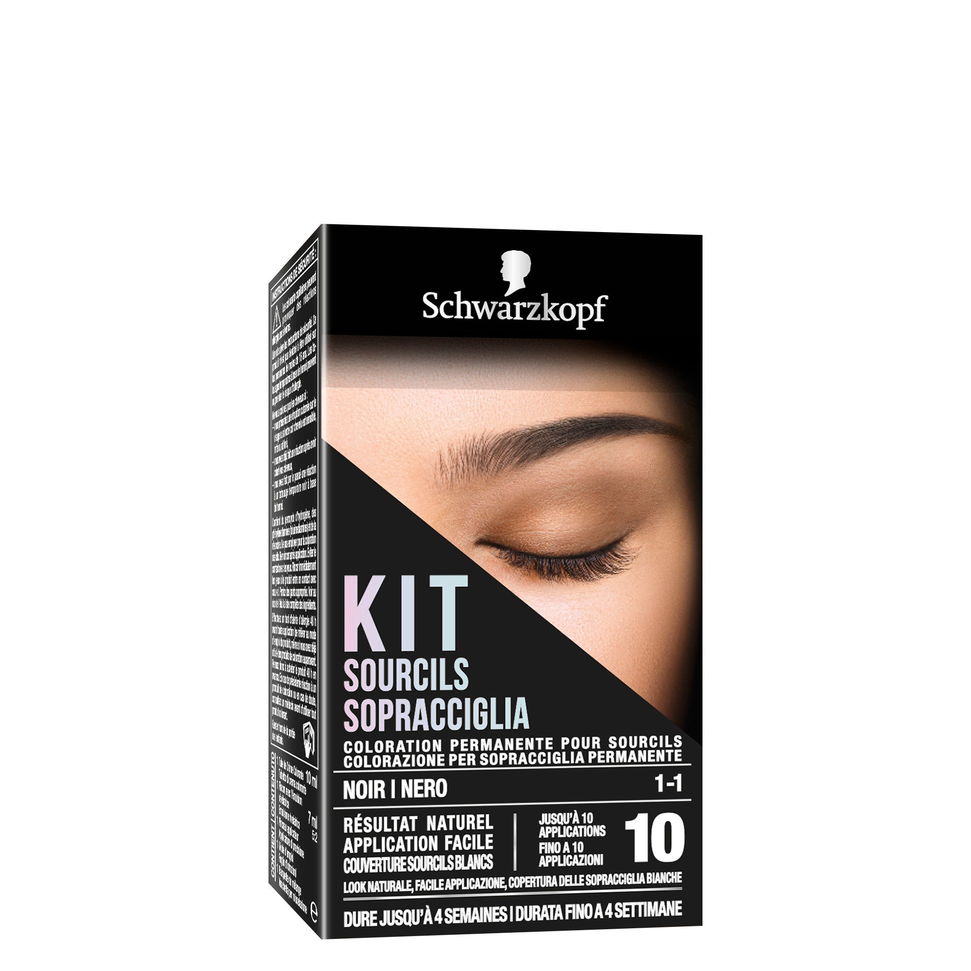 Schwarzkopf Kit Sopracciglia Colorazione Permanente Per Sopracciglia 1-1 Nero  - 2