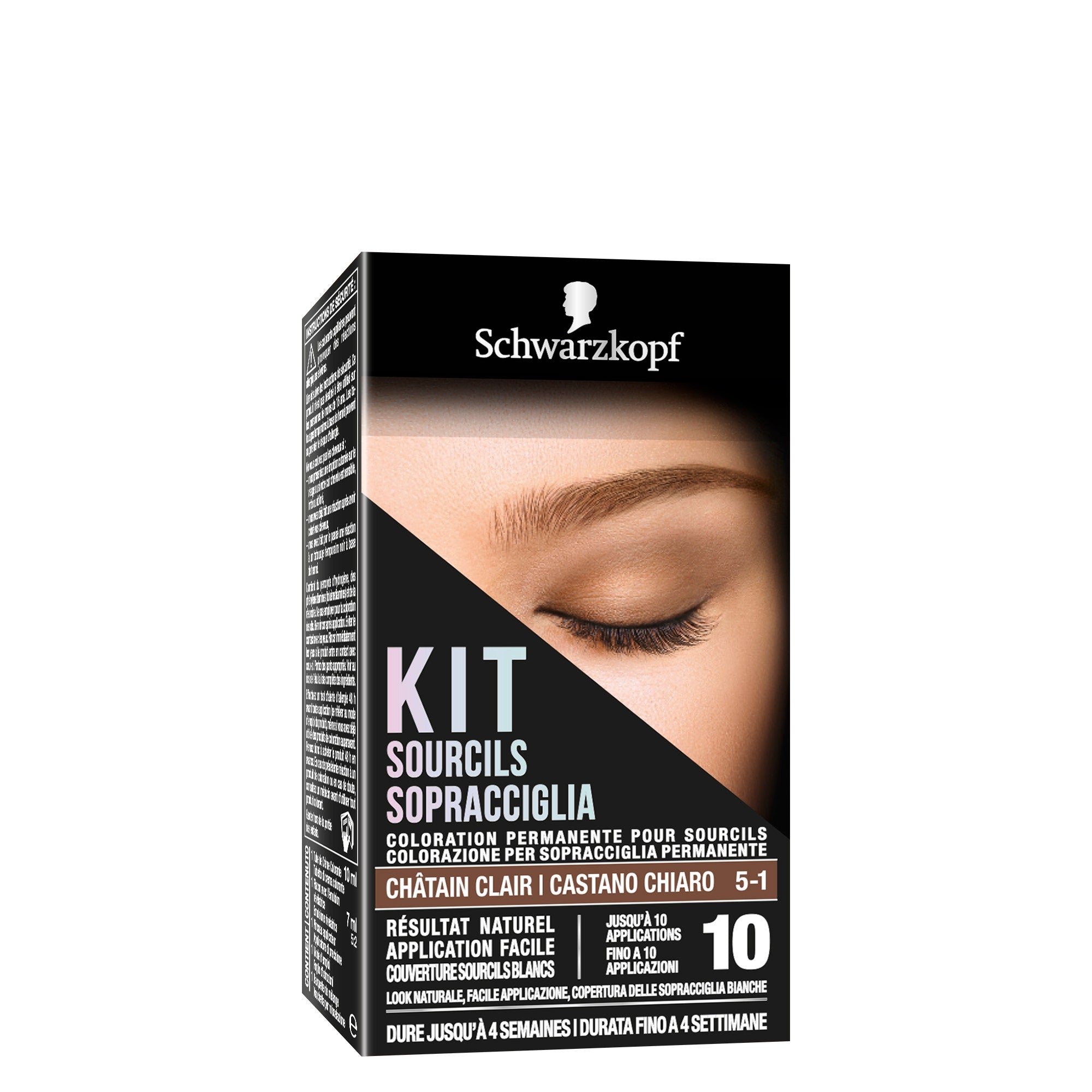 Schwarzkopf Kit Sopracciglia Colorazione Permanente Per Sopracciglia 5-1 Castano Chiaro  - 2