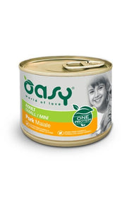 Oasy Grain Free Cibo Umido Per Cani Adulti Maiale Taglia Small/Mini 200g-1