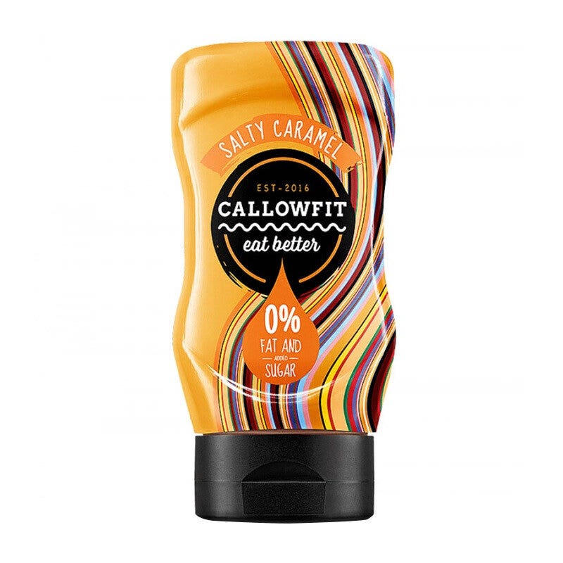 Callowfit Sciroppo Zero Zuccheri Caramello Salato 300ml-1