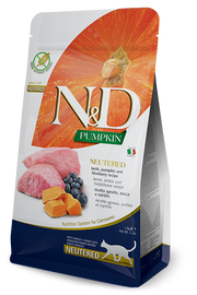 Farmina N&D Pumpkin Neutered Agnello E Zucca Gatti Adulti Sterilizzati Sacco 300g-3
