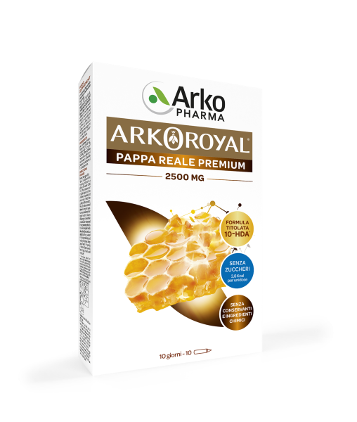 Arkopharma Arkoroyal Pappa Reale 2500mg Senza Zucchero 10 Fiale-2