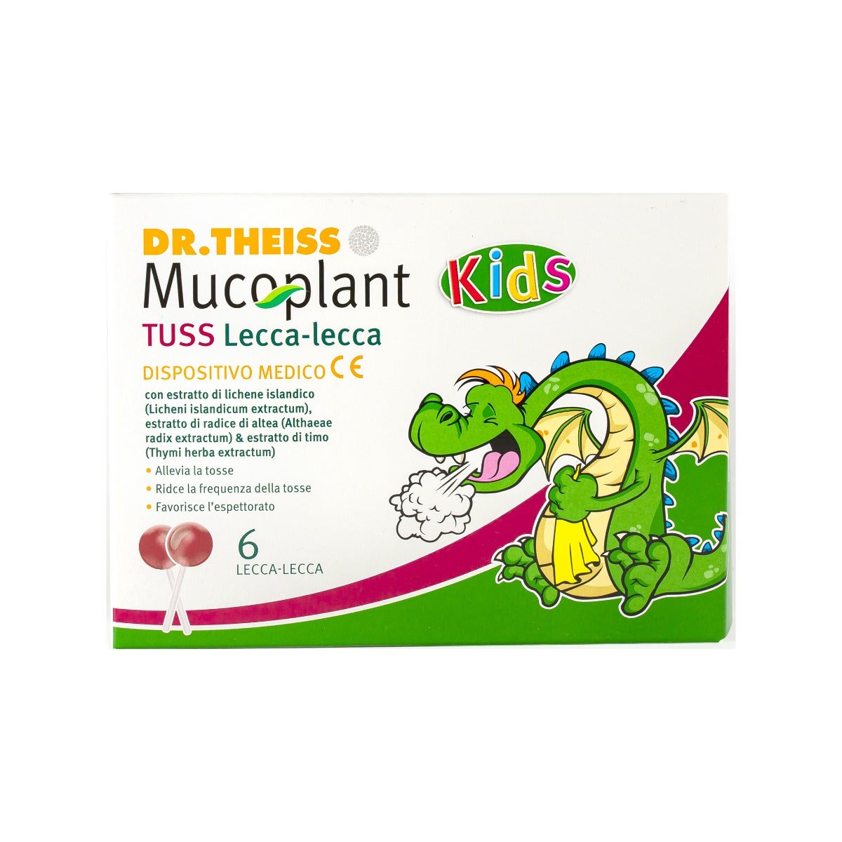 Dr Theiss Mucoplant Tuss Lecca Lecca Bambini 6 Pezzi-6