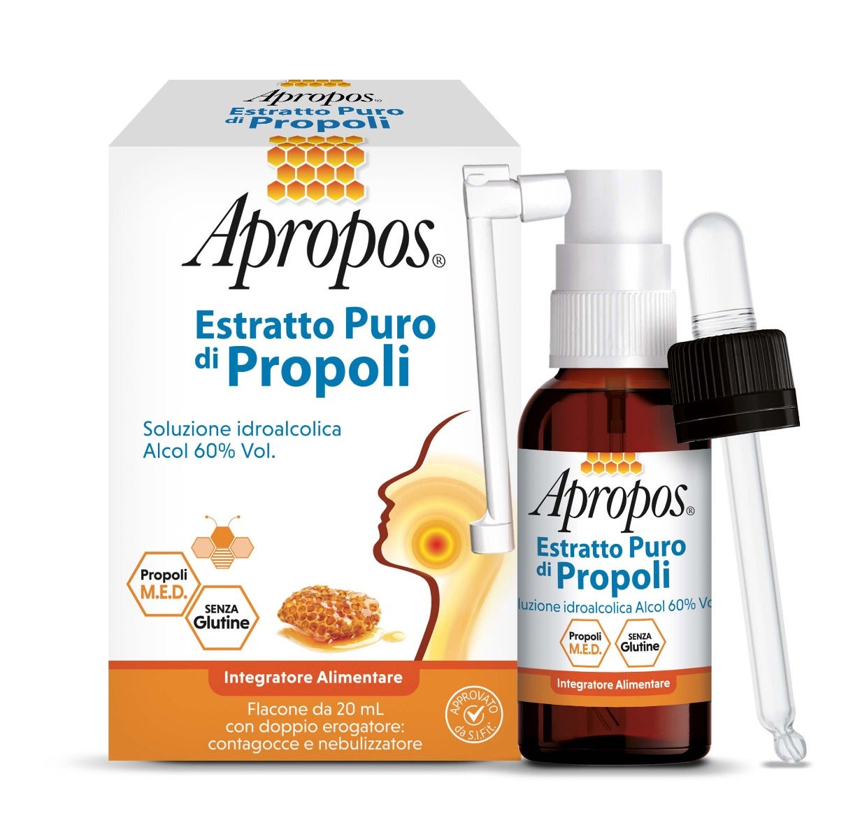Apropos Estratto Puro Di Propoli Spray+Contagocce 20ml-3