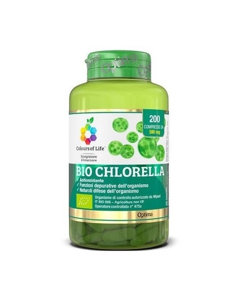 Optima Colours Of Life Bio Chlorella 200 Compresse-1