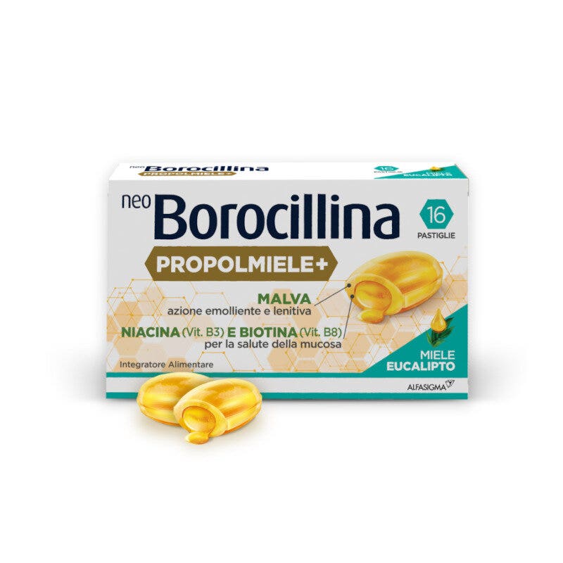 Neoborocillina Propolmiele + Miele/Eucalipto 16 Pastiglie-3