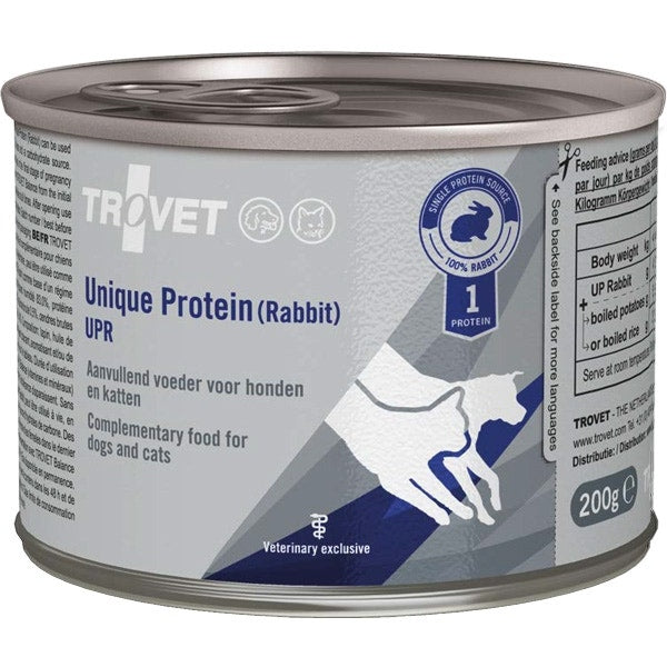 Trovet Unique Protein Coniglio Mangime Complementare per Cani e Gatti 200g-2