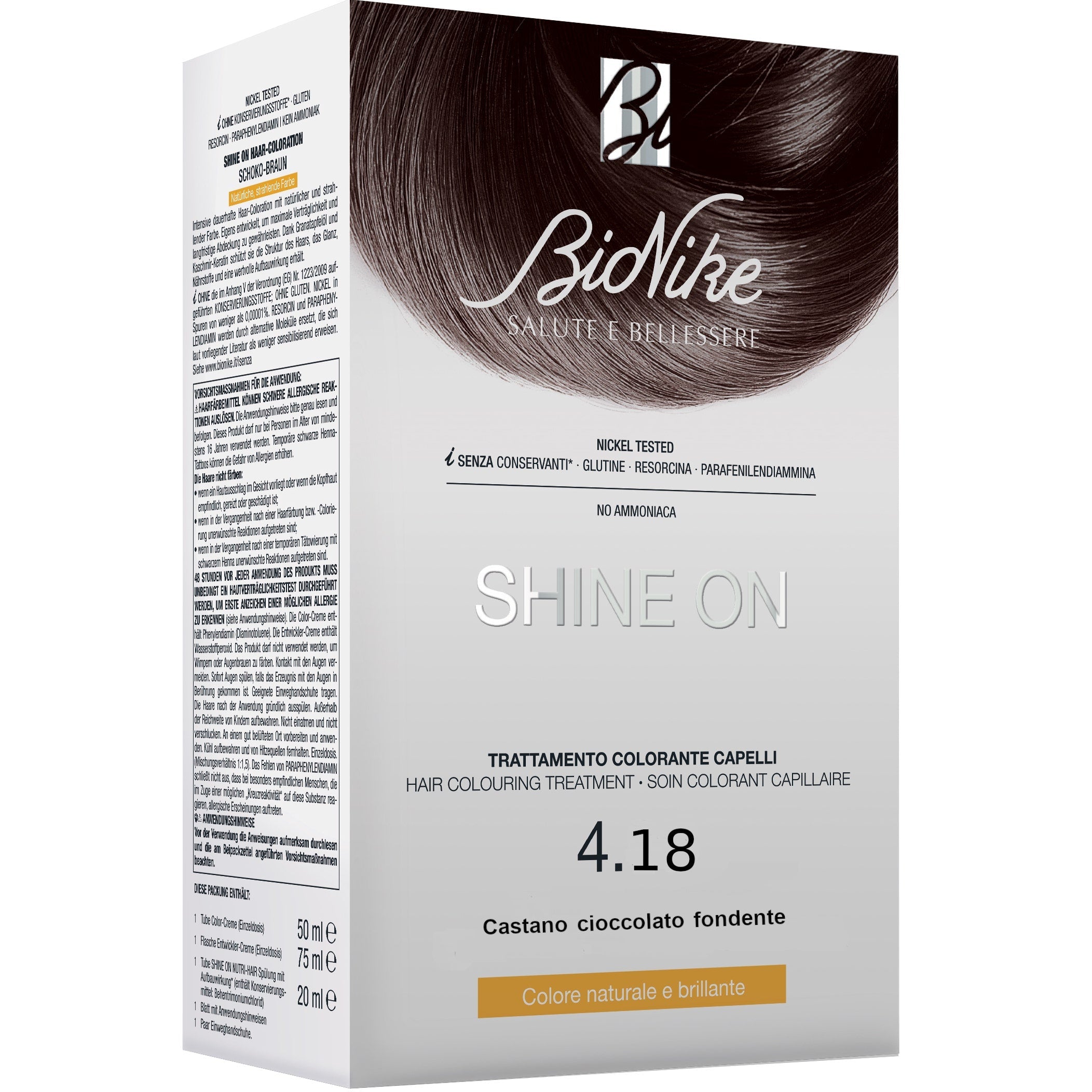 Bionike Shine On Castano Cioccolato Fondente 4.18  - 1