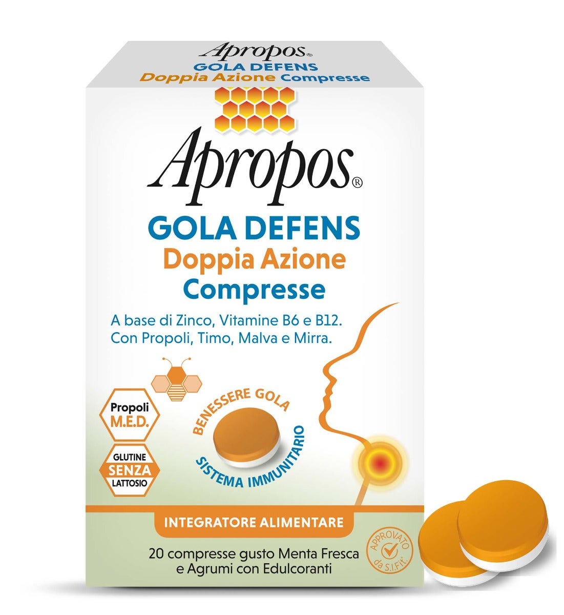 Apropos Gola Defens Doppia Azione 20 Compresse-4