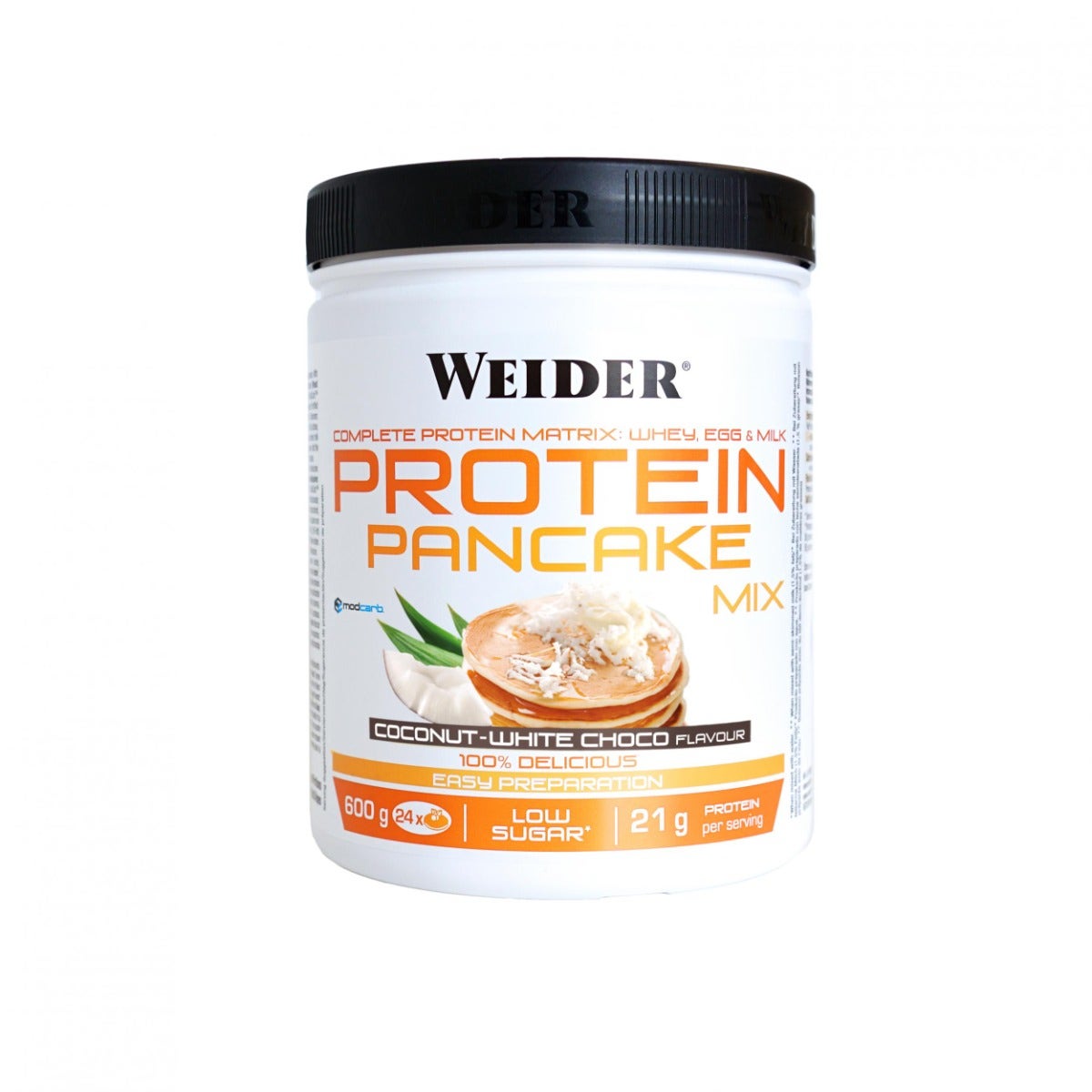 Weider Protein Pancake Mix Cocco Cioccolato Bianco 600g-2
