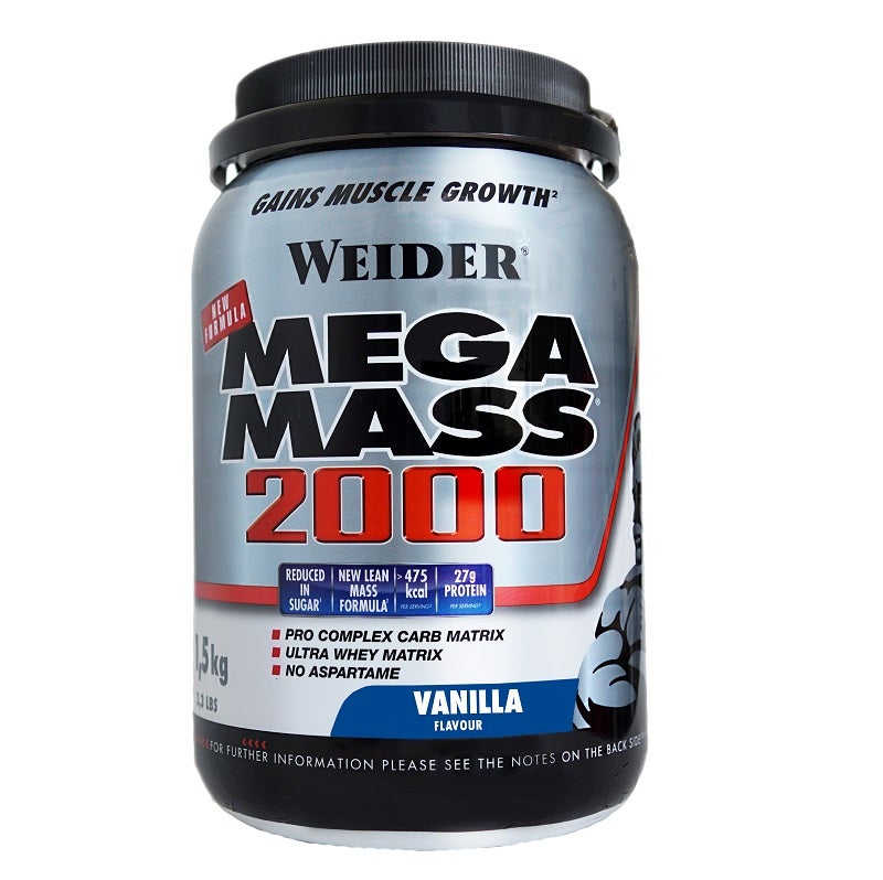 Weider Mega Mass 2000 Vaniglia 1,5 Kg-2