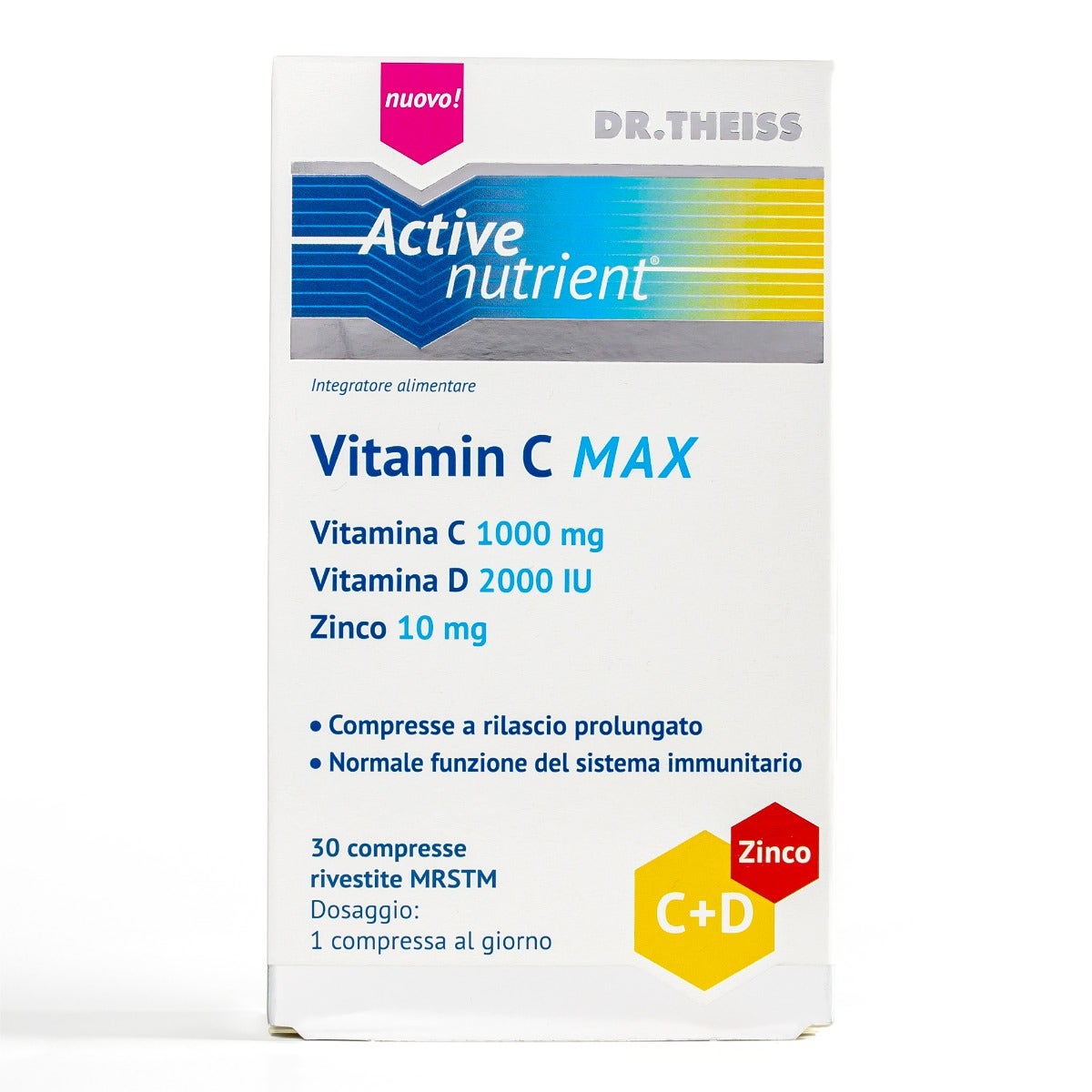 Dr Theiss Active Nutrient Vitamina C Max 30 Compresse -2