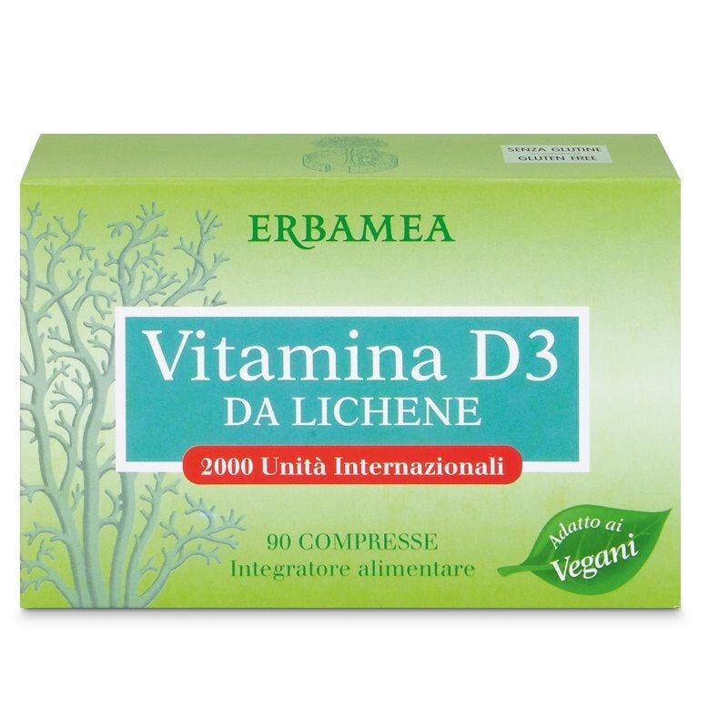 Erbamea Vitamina D3 Da Lichene 90 Compresse -1