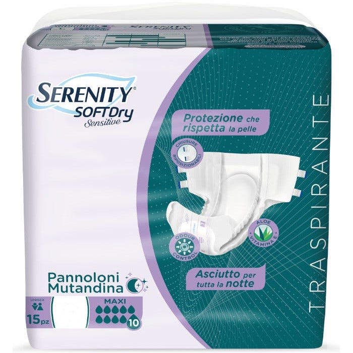 Serenity Soft Dry Sensitive Pannolone Mutandina Maxi Taglia L 15 Pezzi-2