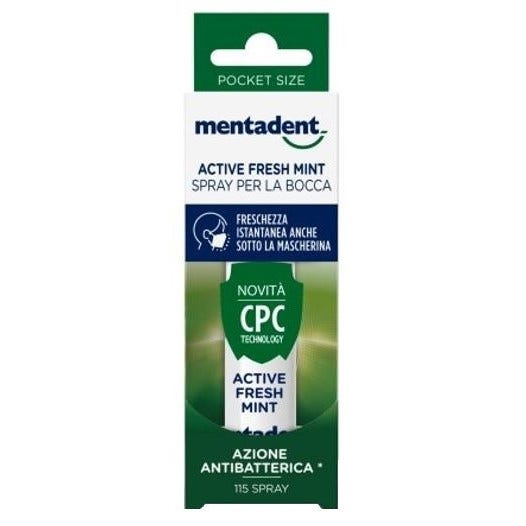 Mentadent Active Fresh Mint Spray Per Bocca 15ml-2