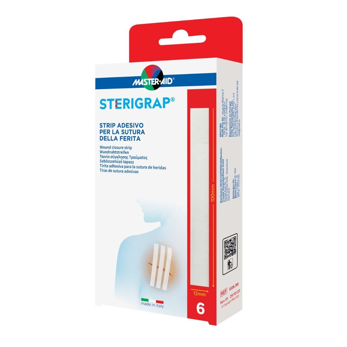 Master-Aid Sterigrap Strip Adesivo Per La Sutura Della Ferita 6 Pezzi-1
