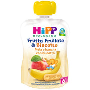 Hipp Frutta Frullata Mela Banana Biscotto 90ml 6 Mesi+  - 1