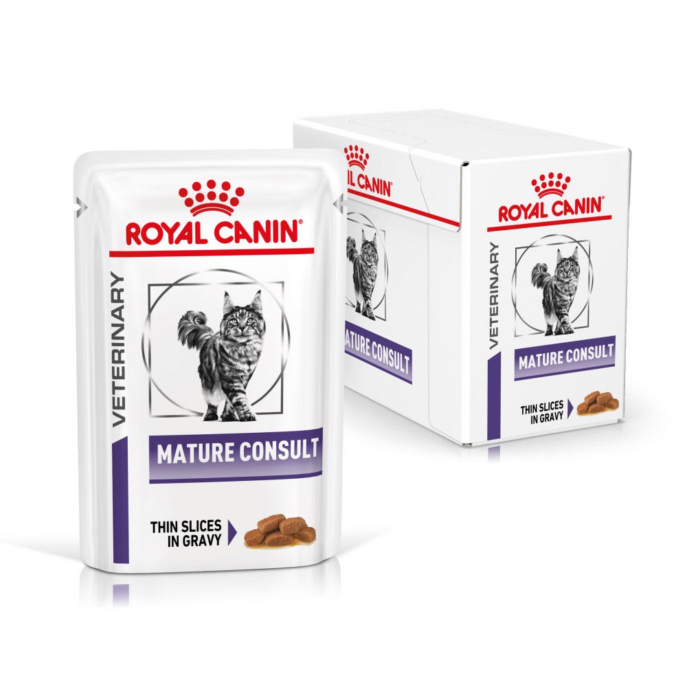 Royal Canin Veterinary Mature Consult Umido Per Gatti Anziani Bustine 12x85g-2