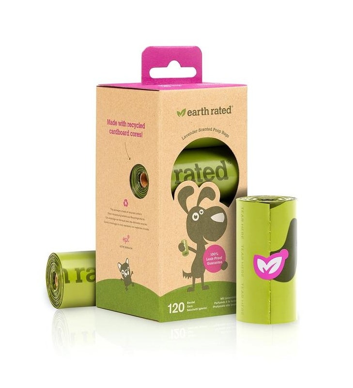 Earth Rated Sacchetti Biodegradabili Fragranza Lavanda 8 Rotolini x 15 Sacchetti-2