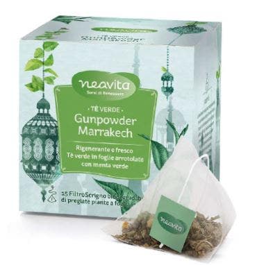 Neavita Filtroscrigno Gunpowder Marrakech Tè Verde 15 Filtri-4