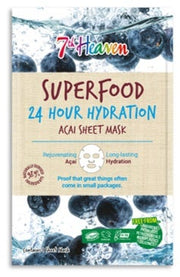 7th Heaven Superfood Maschera Viso Tessuto Bambu Con Acai -1