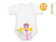 J Bimbi Body 0-36M Bio Cotton 4 Season Dinosauro Rosa-1