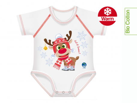 J Bimbi Body Bio Invernale Cotone Warm Renna 0-36 Mesi-3