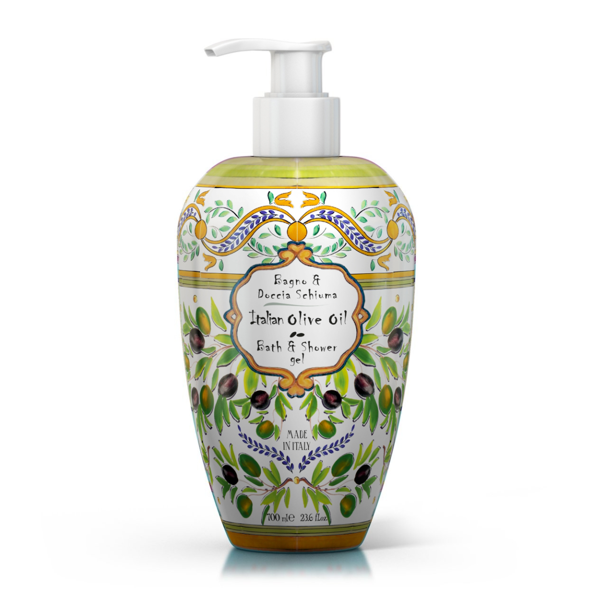 Le Maioliche Italian Olive Oil Bagno E Doccia Schiuma 700ml-1