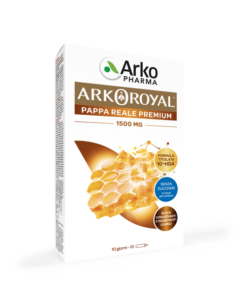 Arkopharma Arkoroyal Pappa Reale 1500mg Senza Zucchero 10 Flaconcini Da 15ml-2