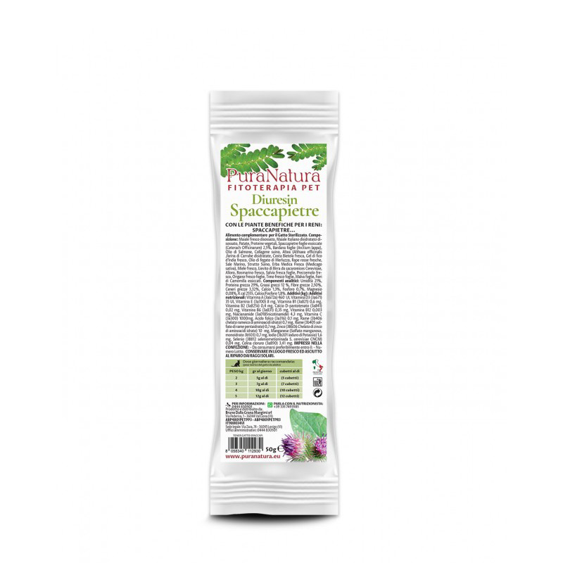 PuraNatura Diuresin Spaccapietre Integratore Per Gatti Adulti 50g-2
