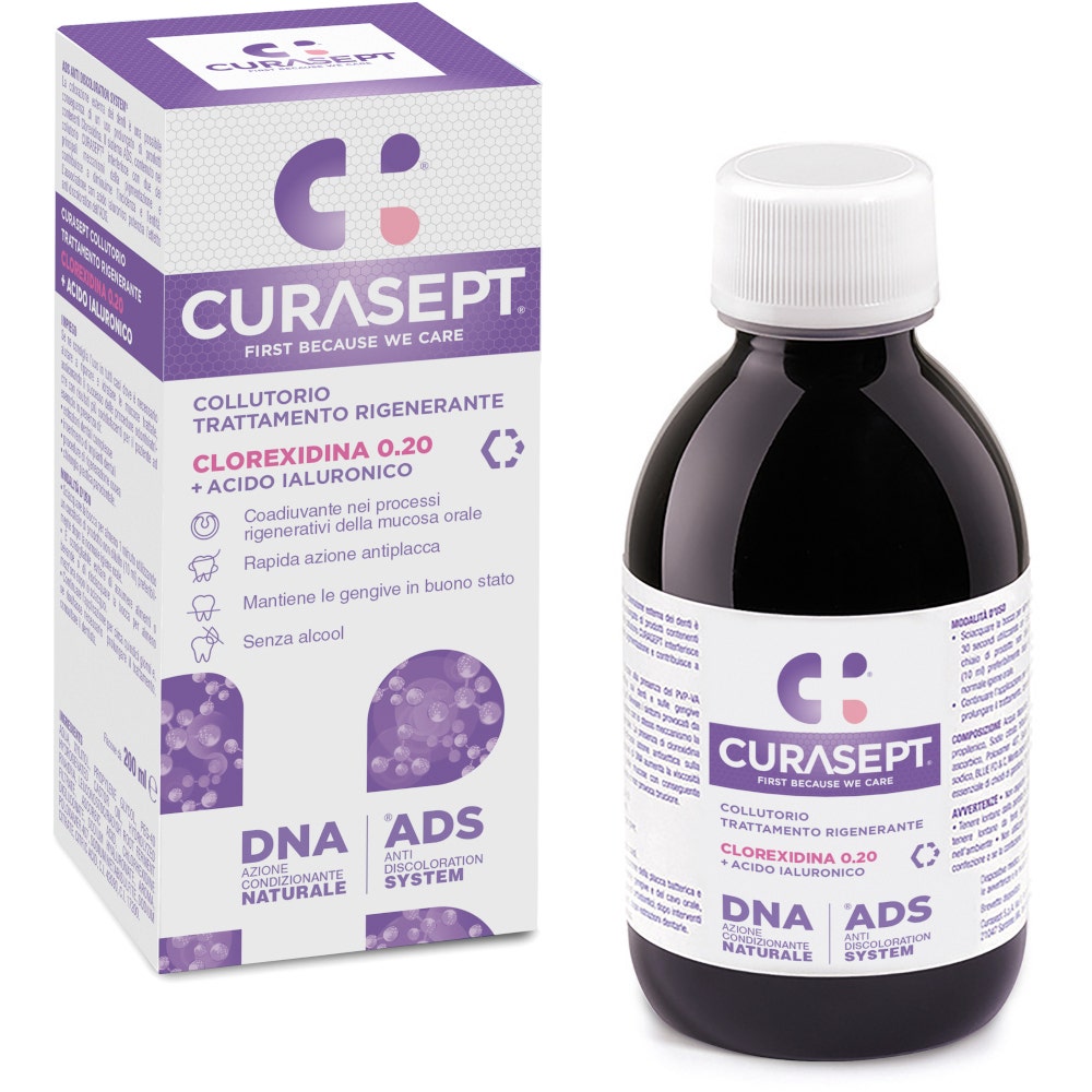 Curasept Collutorio ADS + DNA Trattamento Rigenerante 200ml-2