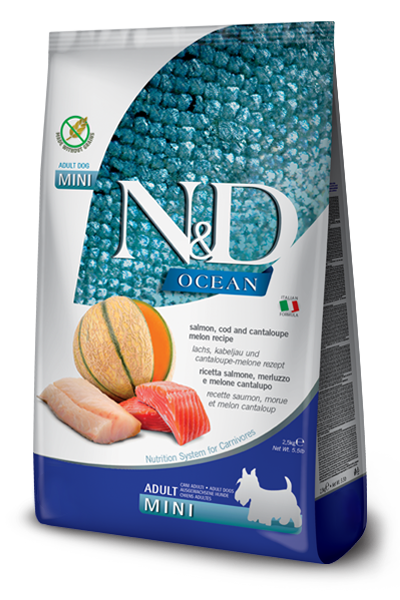 Farmina N&D Ocean Salmone E Merluzzo Cani Adulti Taglia Mini Sacco 7kg-2