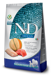 Farmina N&D Ocean Salmone E Merluzzo Cani Adulti Taglia Media E Grande Sacco 12kg-2