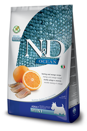 Farmina N&D Ocean Aringa E Arancia Cani Adulti Taglia Mini Sacco 2,5kg-1