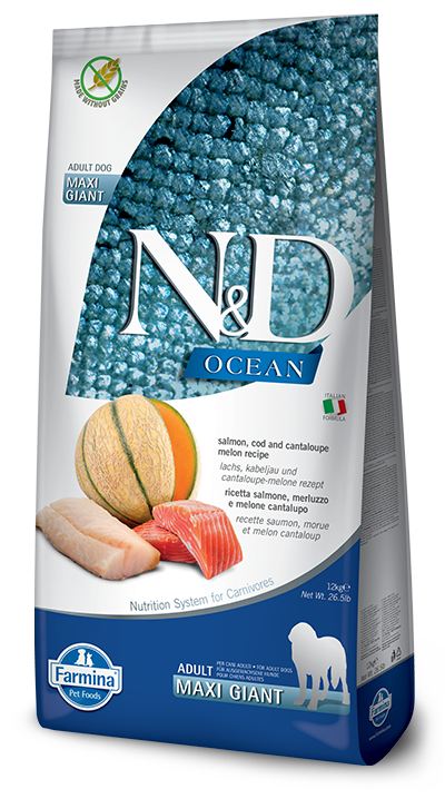 Farmina N&D Ocean Salmone E Merluzzo Cani Adulti Taglia Molto Grande Sacco 12kg-2