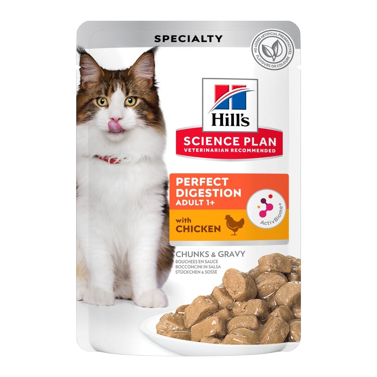 Hill's Science Plan Perfect Digestion Bocconcini Pollo Gatti Bustine 12x85g-5