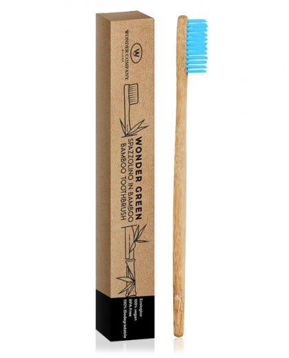 Bamboo Spazzolino Azzurro 1 Pezzo-1