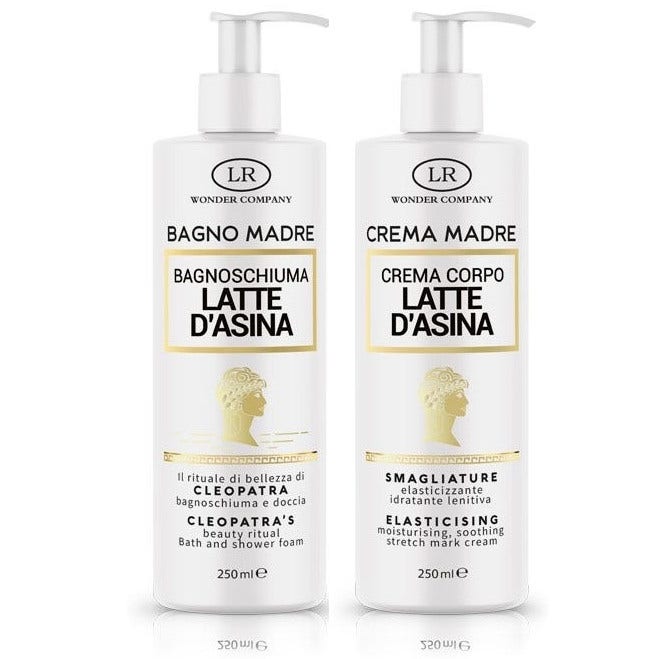 LR Wonder Cofanetto Latte D' Asina Bagnoschiuma 250ml + Crema Corpo 250ml-1
