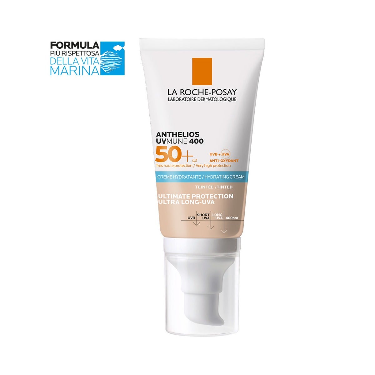 La Roche-Posay Anthelios Uvmune 400 Crema Idratante Colorata SPF50+ 50ml-9