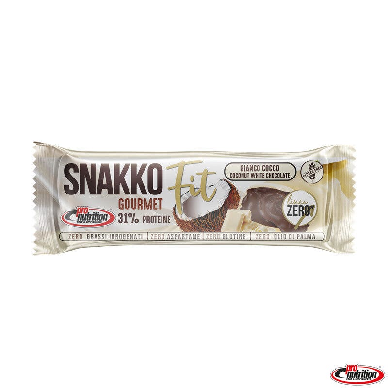 Pro Nutrition Snakko Fit Barretta Proteica Gusto Cioccolato Bianco & Cocco 30g-1